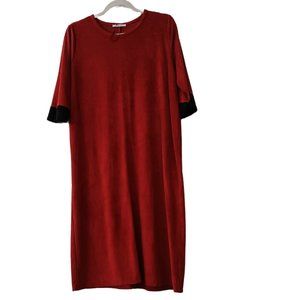 Zara basic red midi dress, beautiful Red dress ♥️🍒